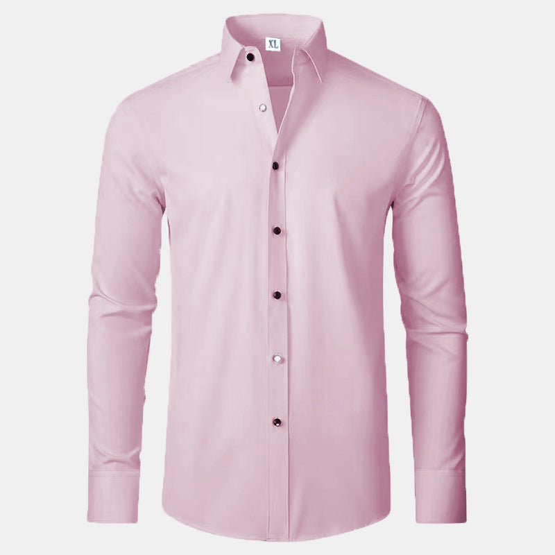 Chemise pour hommes à manches longues avec une coupe élégante et des détails de boutons raffinés Chic und Stil