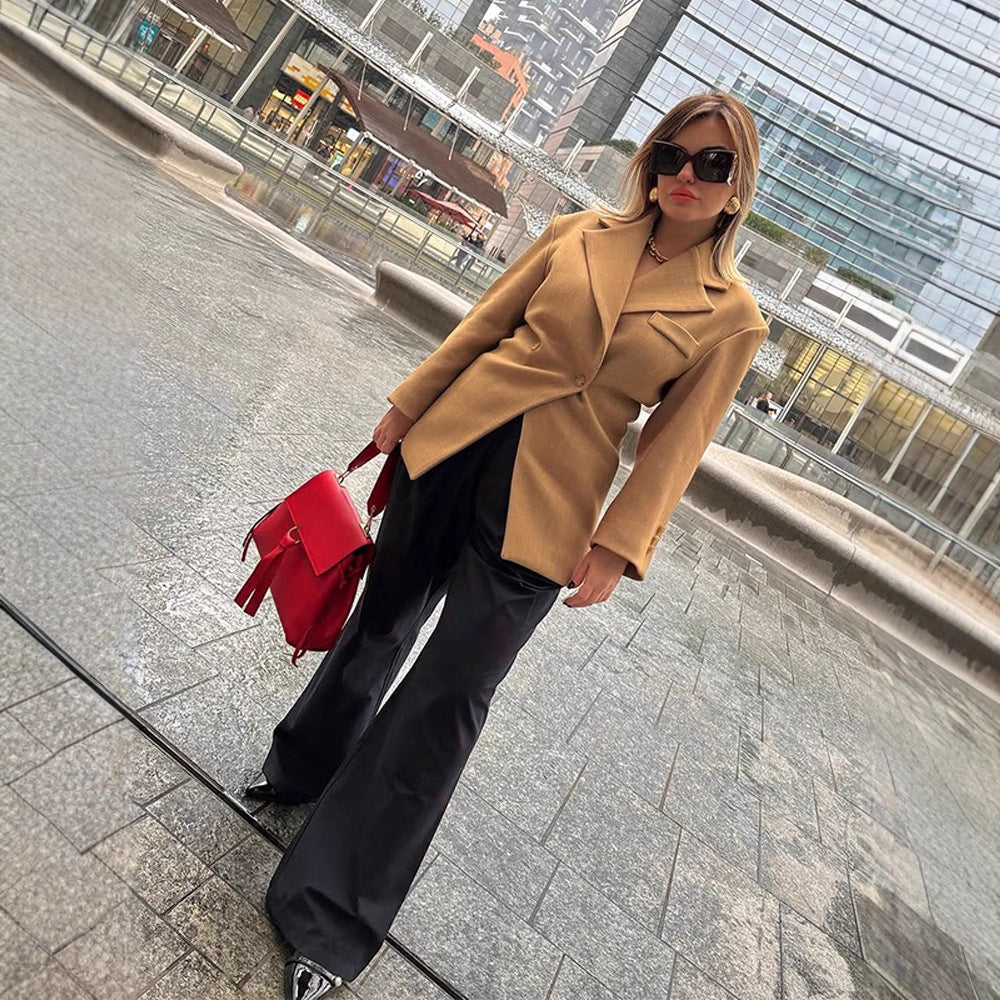 Dames blouson élégant oversize avec détails de boutons et silhouette contemporaine Chic und Stil