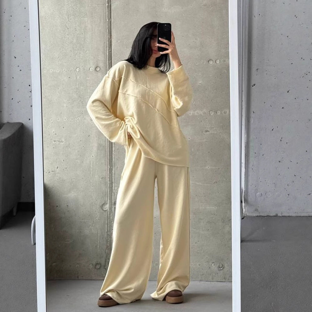 Chic and Style oversized casual sweatshirt set for women and loose athletic pants