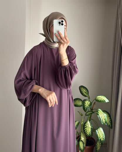 Robe maxi élégante pour dames avec des manches volumineuses et une coupe fluide Chic und Stil