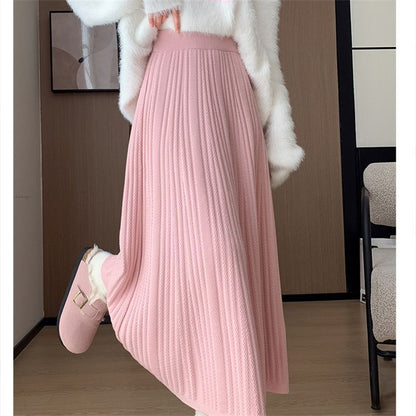 Jupe maxi plissée pour femmes Chic & Stil