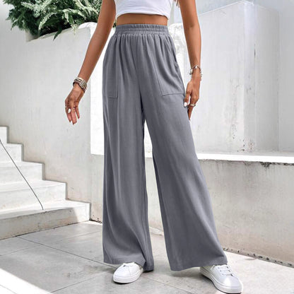 Ladies Large Palazzo Pants with practical side pockets Chic and Style