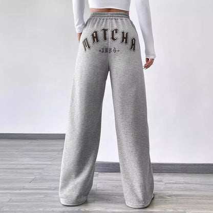 Pantalons décontractés pour femmes avec taille élastique et jambe large Chic und Stil
