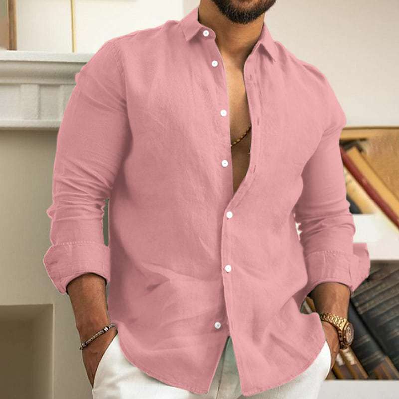 Chemise en lin pour hommes avec une coupe moderne et des propriétés respirantes Chic und Stil