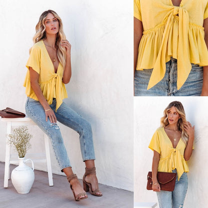 Chemisier pour femmes avec une coupe décontractée et des fronces Chic und Stil