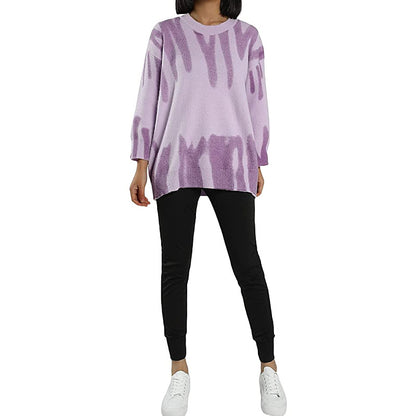 Dames pull oversized à la mode avec dégradé de couleurs unique Chic und Stil