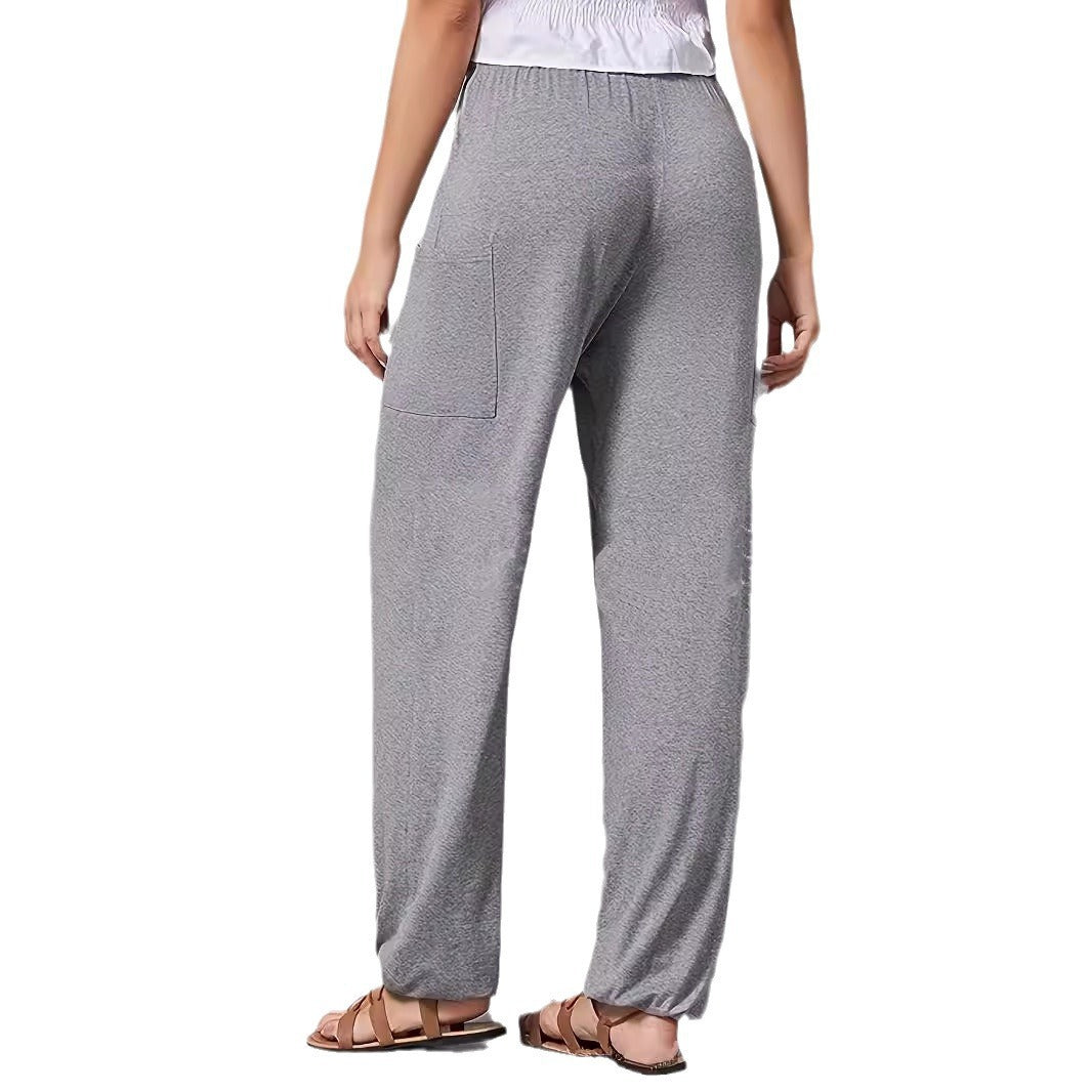 Women Lounge Pants with Drawstring Chic and Stylish Casual Fit