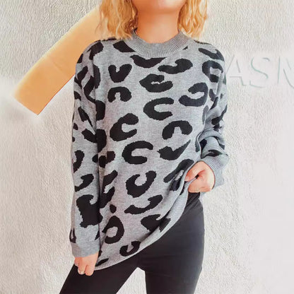 Pull femme confortable avec un motif léopard moderne Chic und Stil