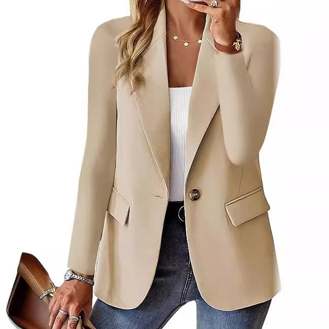 Dames Élégant Blazer d'Affaires avec Structure Chic und Stil