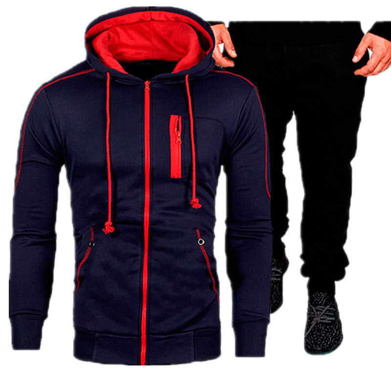 Chic und Stil men's hoodie jacket and jogger pants set