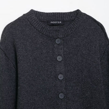 Dames cardigan en tricot confortable avec des manches contrastées élégantes Chic und Stil