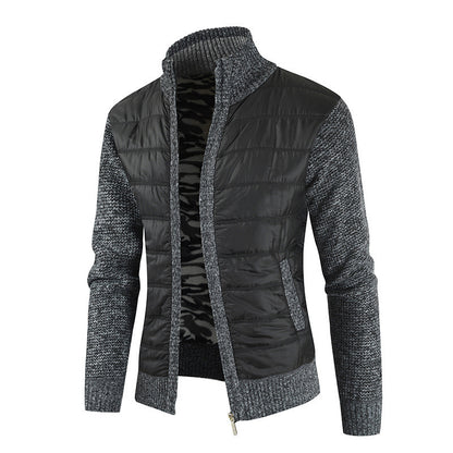 Functional jacket for men with modern high collar and innovative materials Chic and Style