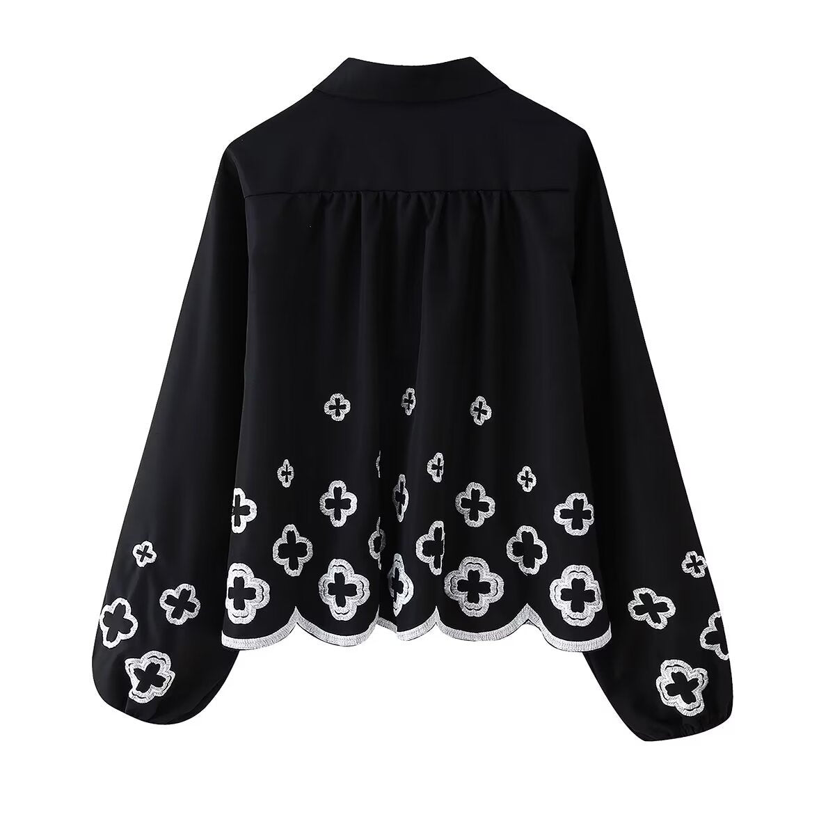 Loose pants for ladies with decorative embroidery Chic and Style