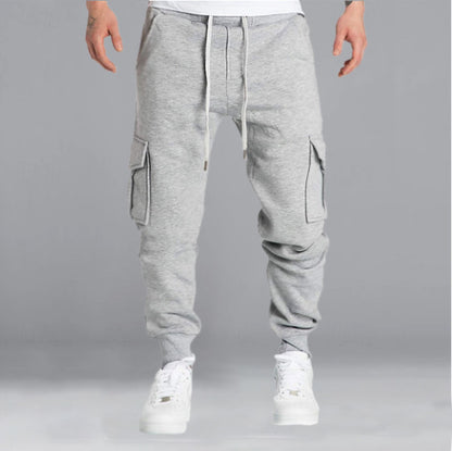 Pantalon de jogging cargo pour hommes avec poches latérales et taille réglable Chic und Stil