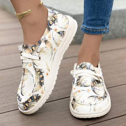 Chaussures de loisirs pour femmes avec un design graphique unique et une semelle en caoutchouc confortable Chic und Stil