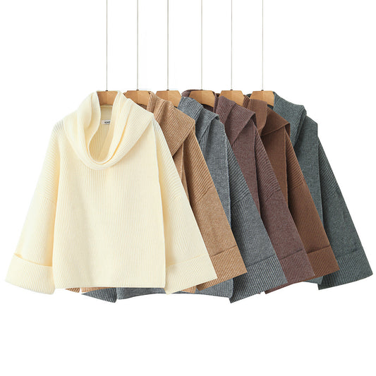 Pull à col roulé chic en grosse maille pour femmes Chic und Stil