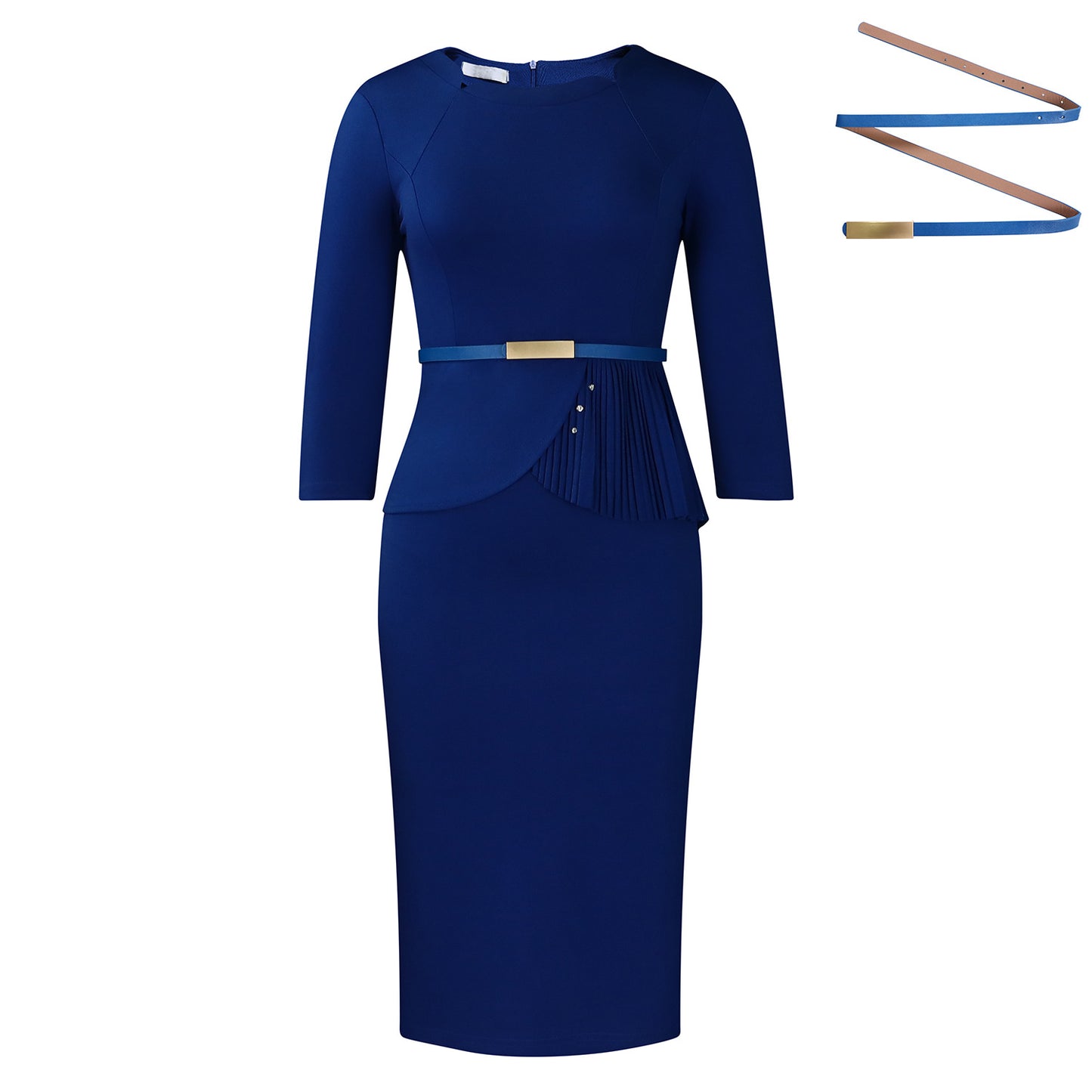 Robes pour femmes ajustées avec fronces et ceinture Chic und Stil