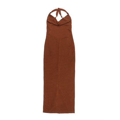 Robe maxi bodycon à bretelles spaghetti Chic und Stil