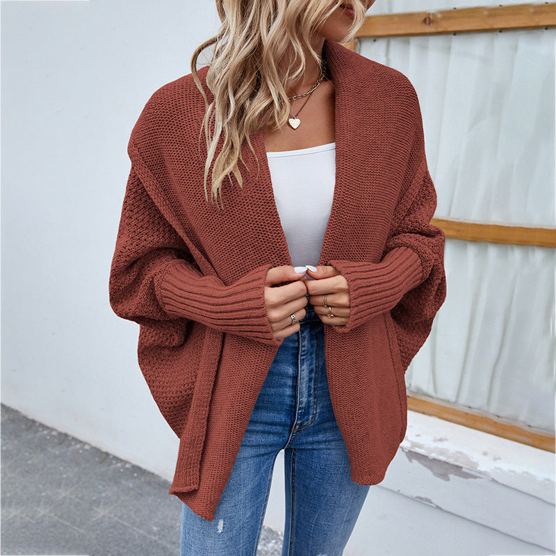 Cardigan pour femmes à coupe ouverte et manches bouffantes Chic und Stil