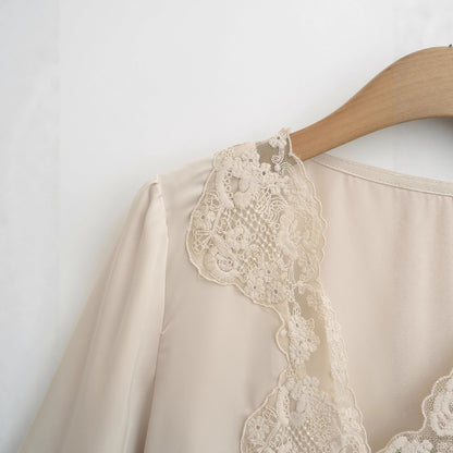 Dames élégante blouse avec accents en dentelle Chic und Stil