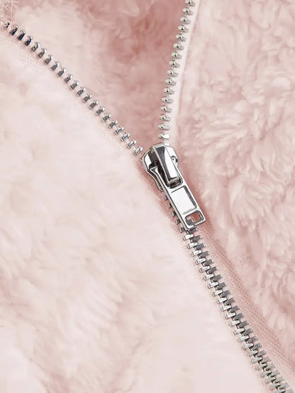 Ladies Cozy Fleece Pullover with Raglan Cut and Hood Chic und Stil