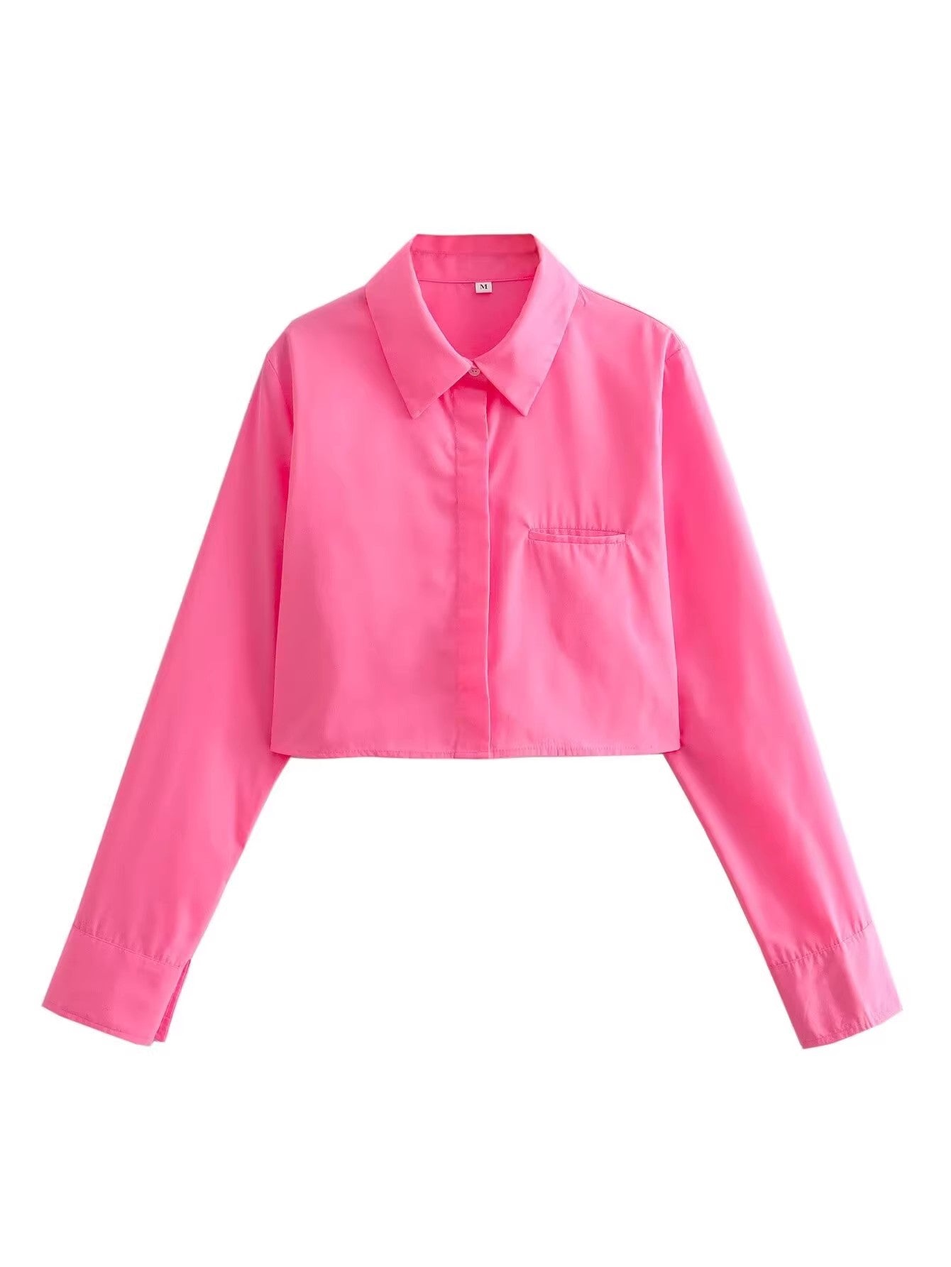Blouse femme cropped avec col classique Chic und Stil