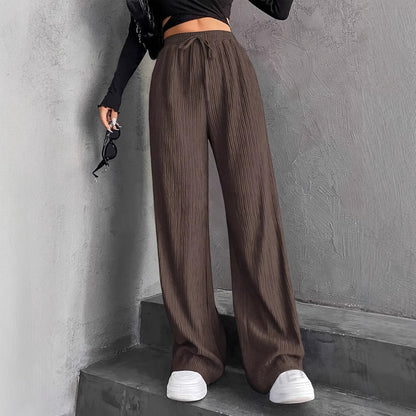 Wide pleated pants for women with elastic waistband Chic und Stil