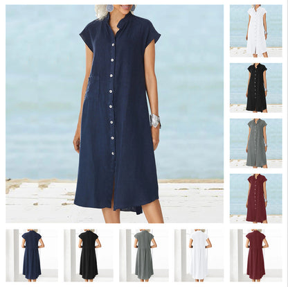 Robe chemise pour femmes avec poches fonctionnelles et coupe aérienne Chic und Stil
