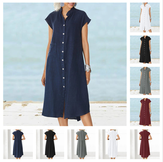 Robe chemise pour femmes avec poches fonctionnelles et coupe aérienne Chic und Stil