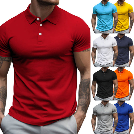 Chemise polo à manches courtes pour hommes en mélange de coton respirant avec technologie de régulation de l'humidité Chic und Stil