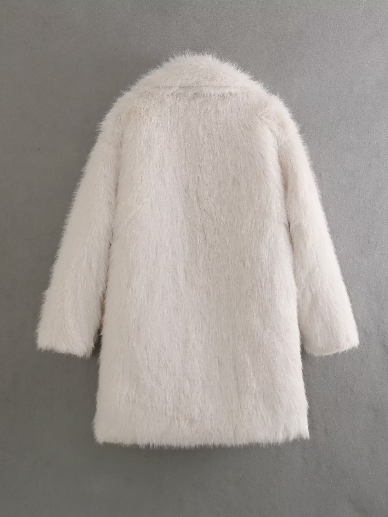 Women's fleece jacket with double lapels Chic und Stil