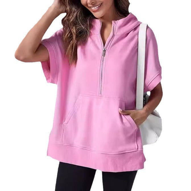 Pull à capuche décontracté pour femmes avec fermeture éclair Chic und Stil