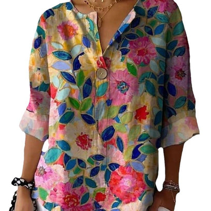 Chemisier pour femmes en tissus légers et respirants avec motif floral Chic und Stil