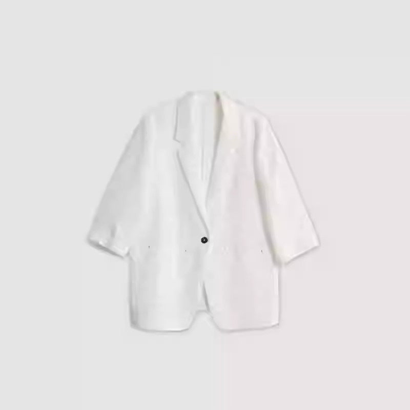 Veste en lin surdimensionnée pour femmes Chic und Stil