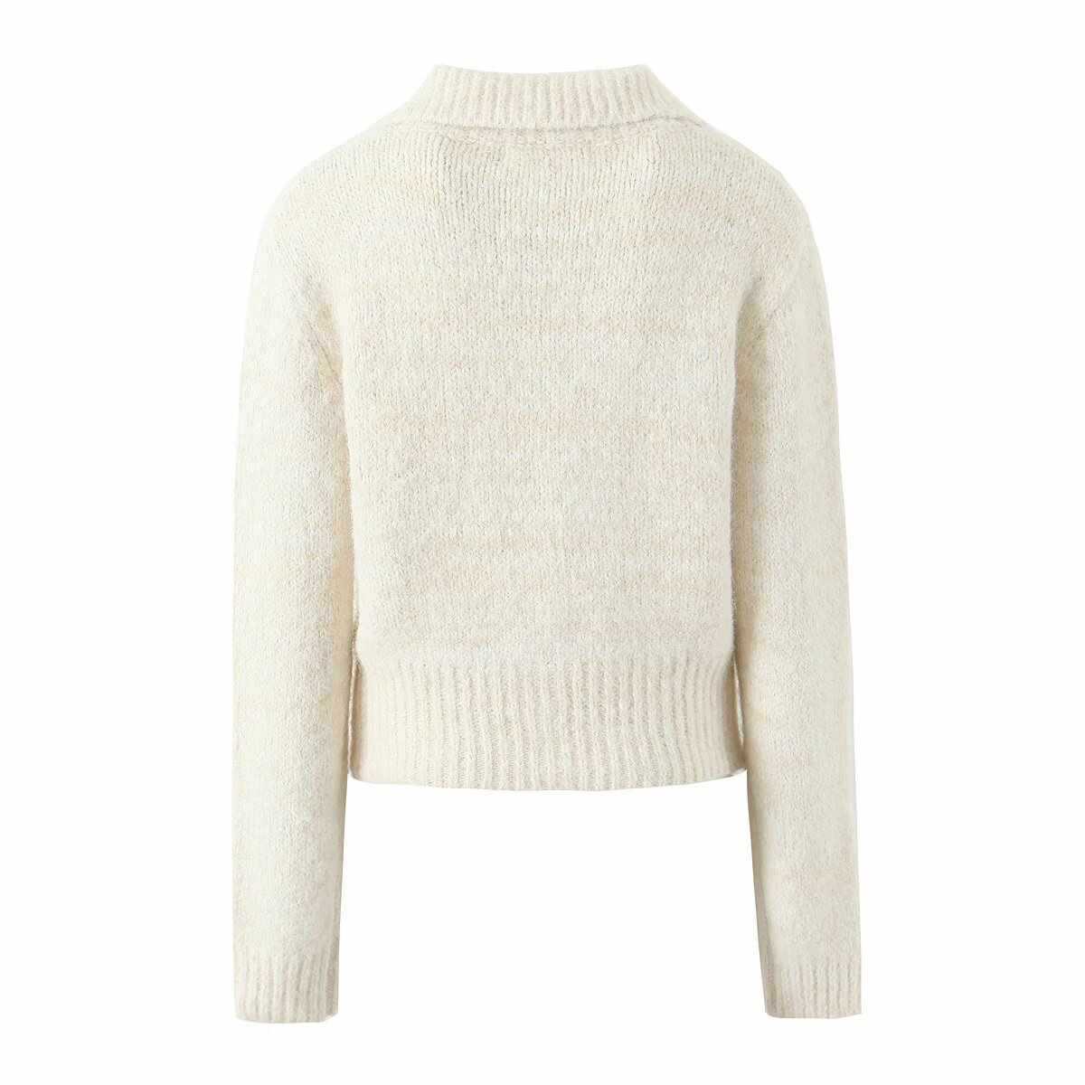 Dames cardigan en tricot confortable avec col classique Chic und Stil