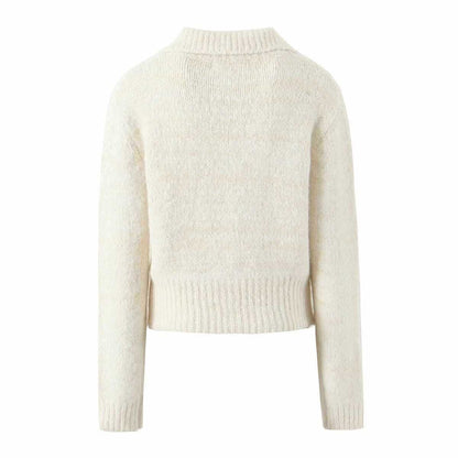 Dames cardigan en tricot confortable avec col classique Chic und Stil