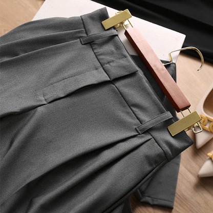 High-waisted pleated wide leg pants for women Chic und Stil