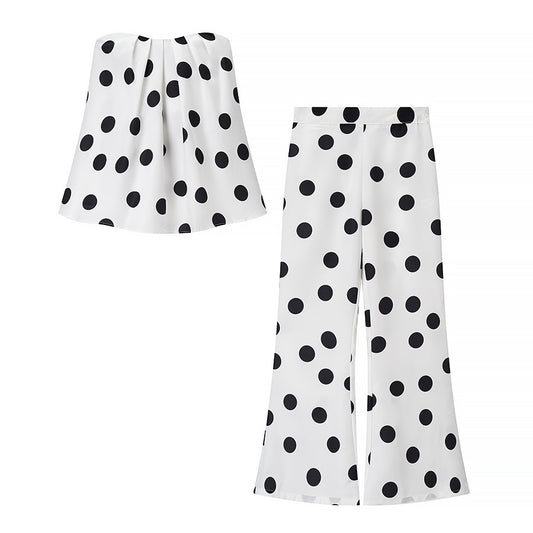 Modern Marlene pants for women with a timeless polka dot design Chic and Style
