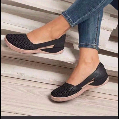 Chaussures de loisirs respirantes pour femmes avec talon fermé Chic und Stil
