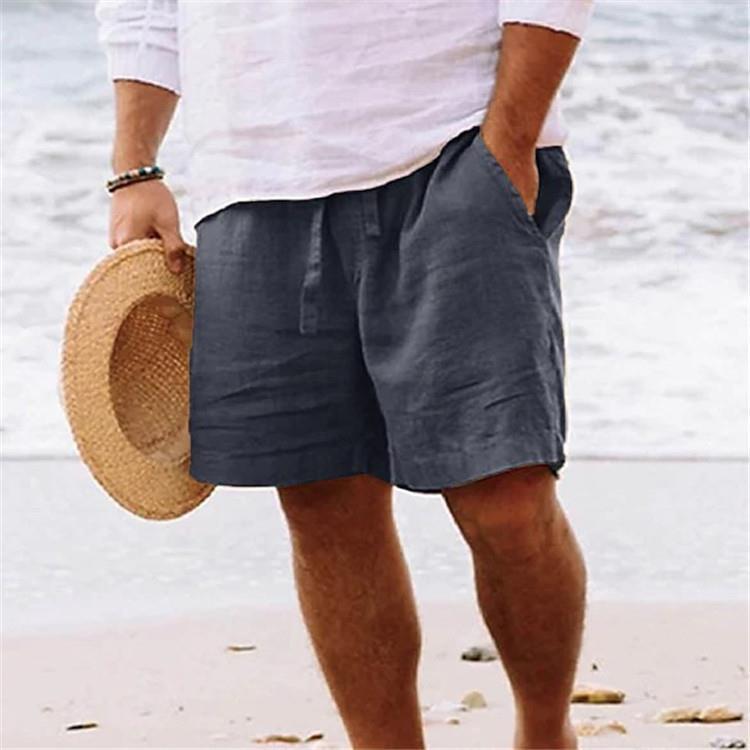 Pantalons de loisirs légers pour hommes en lin respirant Chic und Stil