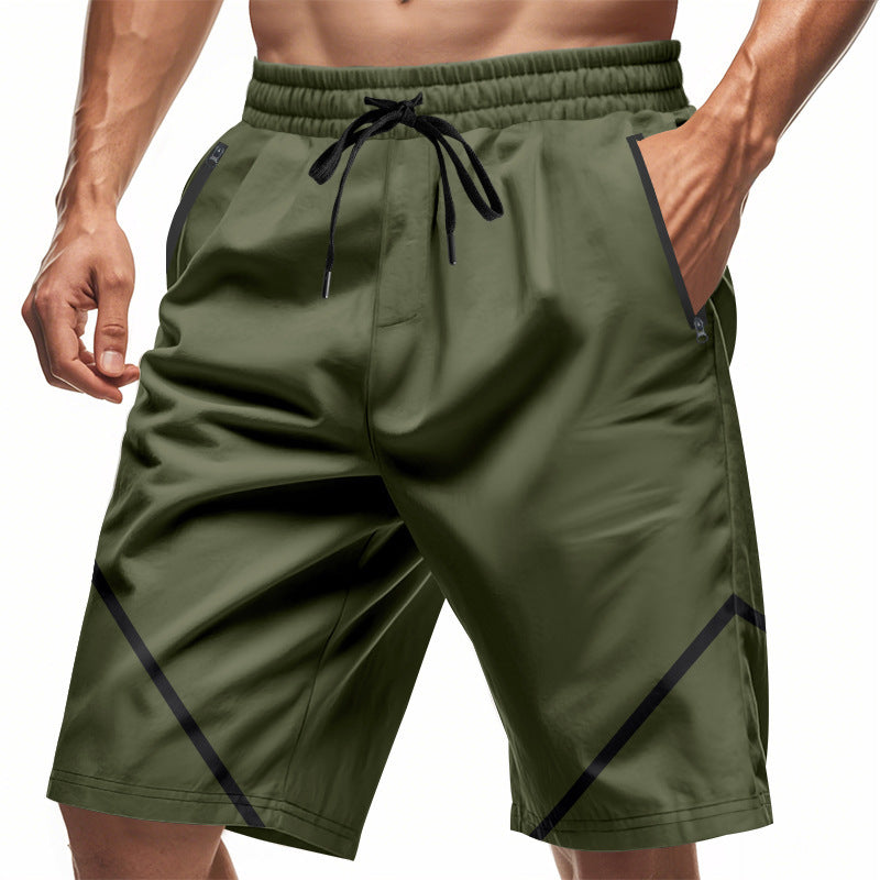 Shorts d'entraînement sportifs pour hommes avec des poches zippées pratiques et un matériau respirant Chic und Stil