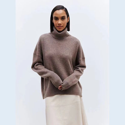Pull à col loop pour femmes en matériau doux Chic und Stil
