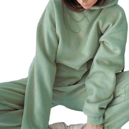 Ladies' leisure set with hood and relaxed pants Chic und Stil