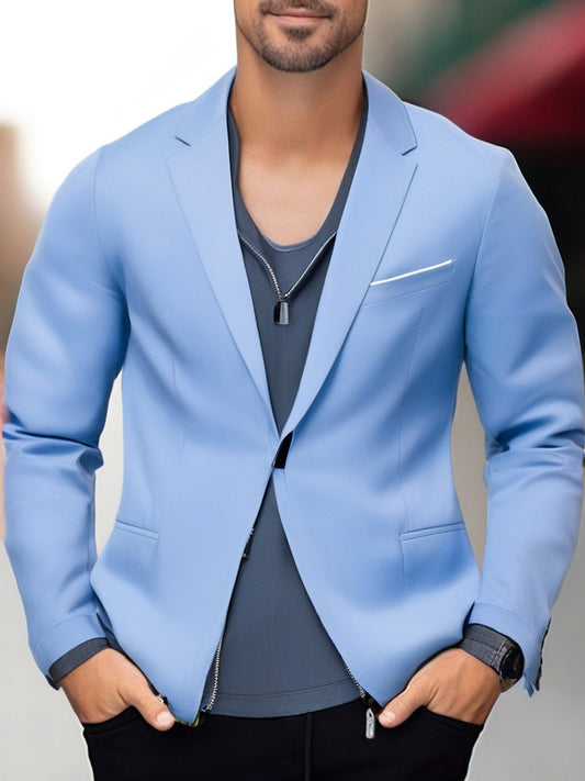 Blazer élégant et stylé pour hommes avec revers contrasté Chic und Stil