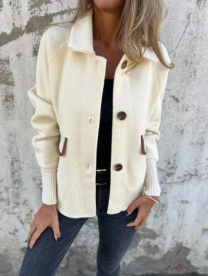 Women's comfortable cardigan jacket with buttons, chic and stylish