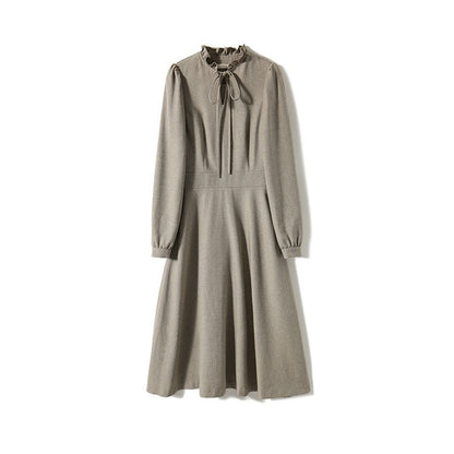 Robe Midi Élégante pour Femme avec Détail Nœud Chic und Stil