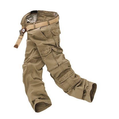 Multifunctional cargo pants for men with adjustable waist and numerous pockets Chic and Style