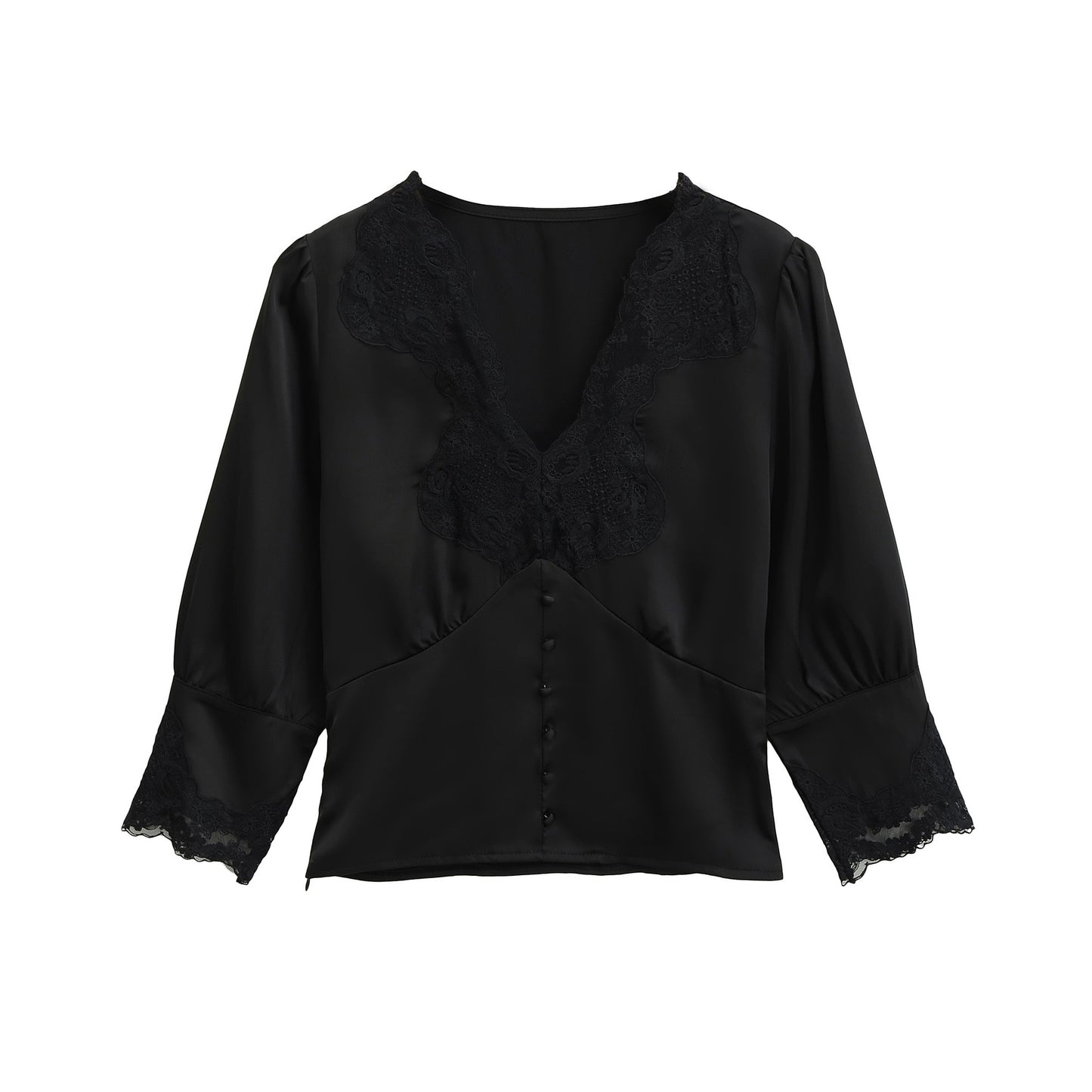 Dames élégante blouse avec accents en dentelle Chic und Stil