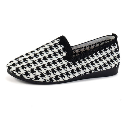 Baskets Slip-On pour femmes avec un motif pied-de-poule innovant et une semelle intérieure flexible Chic und Stil