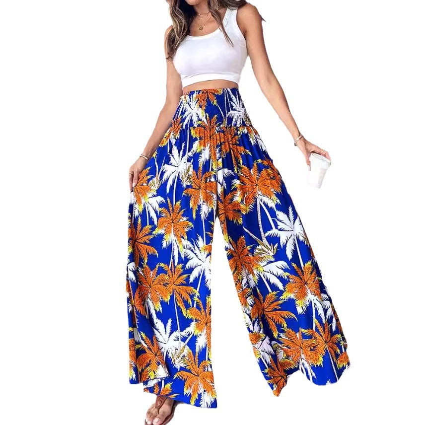 Chic and Style Tropical Wide Leg Pants for Women